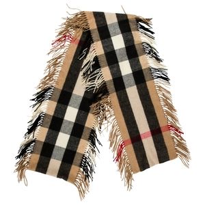 NWOT Burberry classic check cashmere/wool scarf